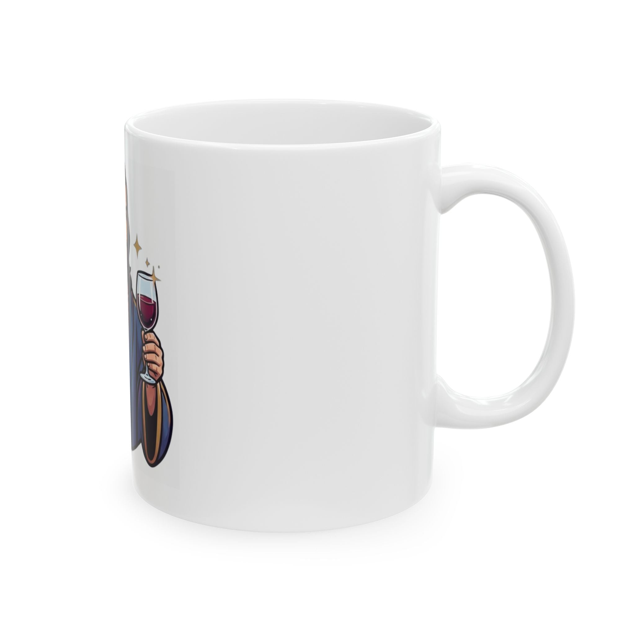"Wine Expert" White Ceramic Mug