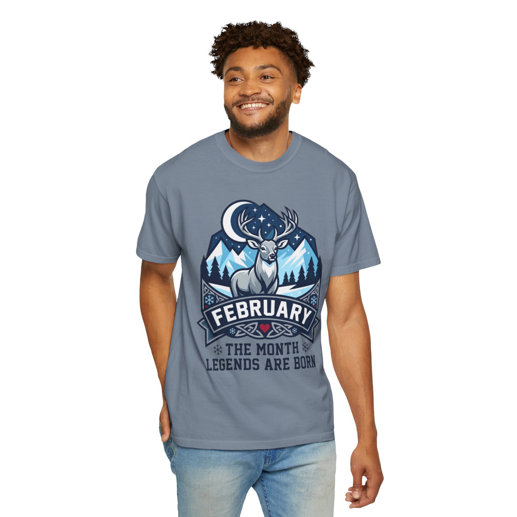 "February Legend" Unisex Garment-Dyed Tee