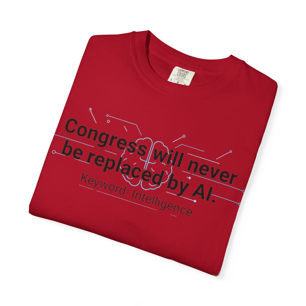 "Congress vs. AI T-Shirt" Unisex Garment-Dyed T-shirt