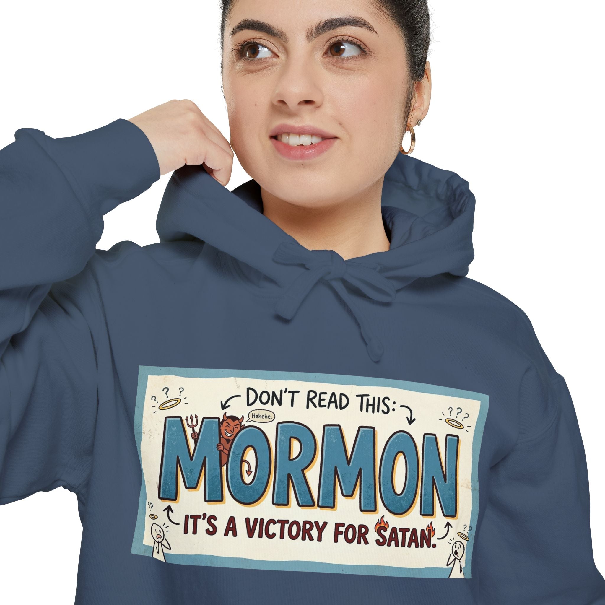 Devil's Dictionary: Mormon Edition | Garment-Dyed Hoodie — AttitudeShirts