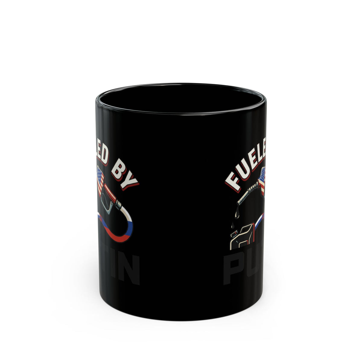 "Fueled By Putin" Black Ceramic Mug