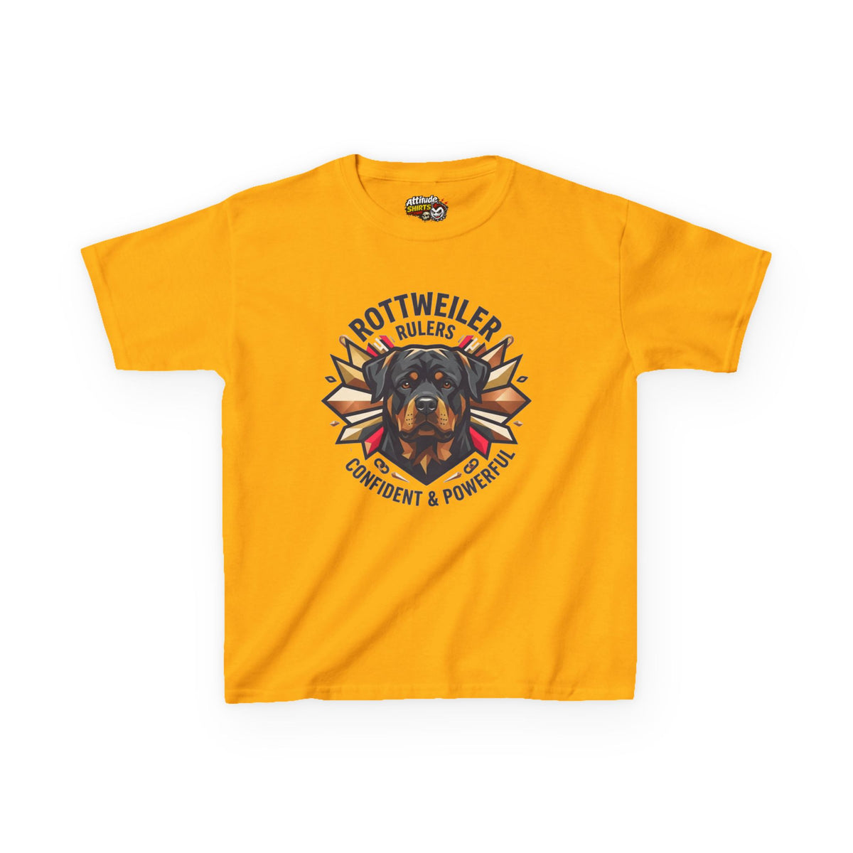 "Rottweiler Rulers Confident Powerful" Kids Tee