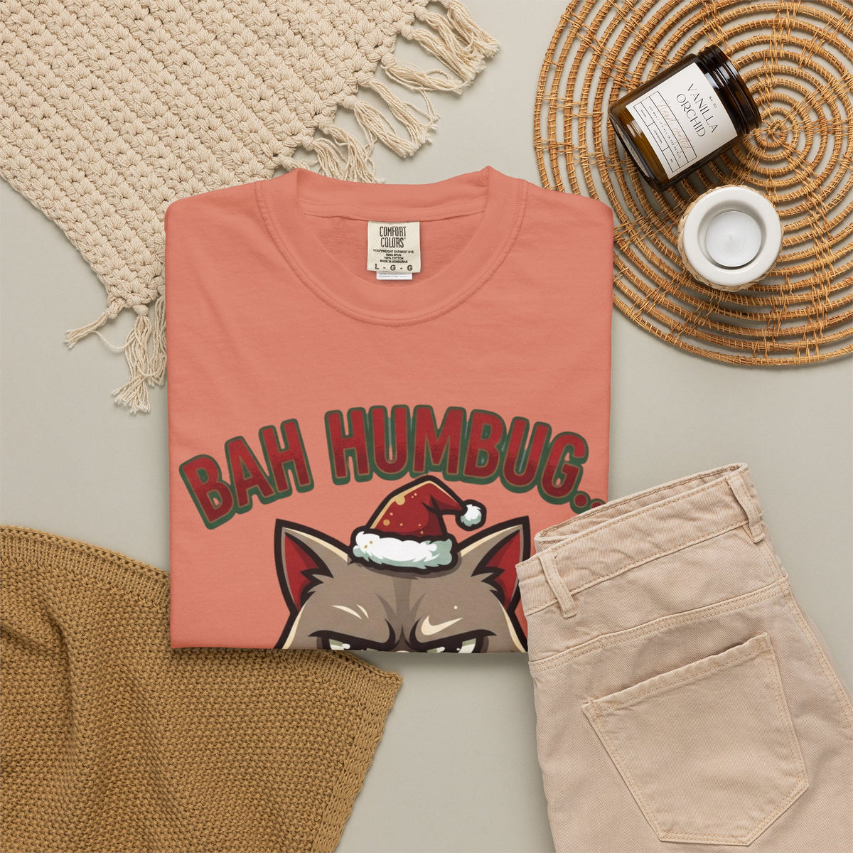 "Bah Humbug" Unisex Garment-Dyed Tee