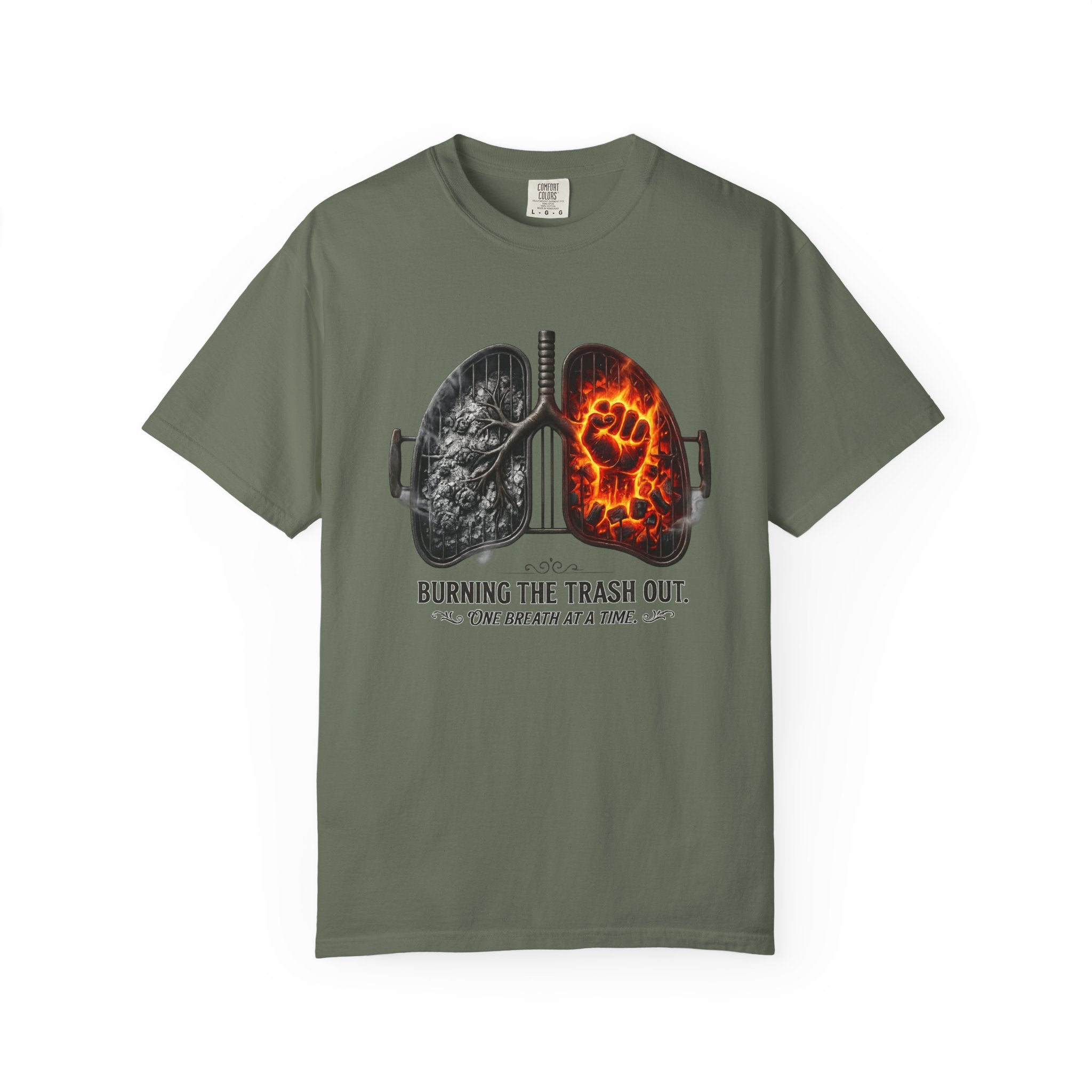 "Burning the Trash Out" Unisex Garment-Dyed T-shirt
