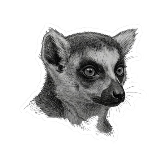 "Pencil Sketch Art Lemur" Sticker