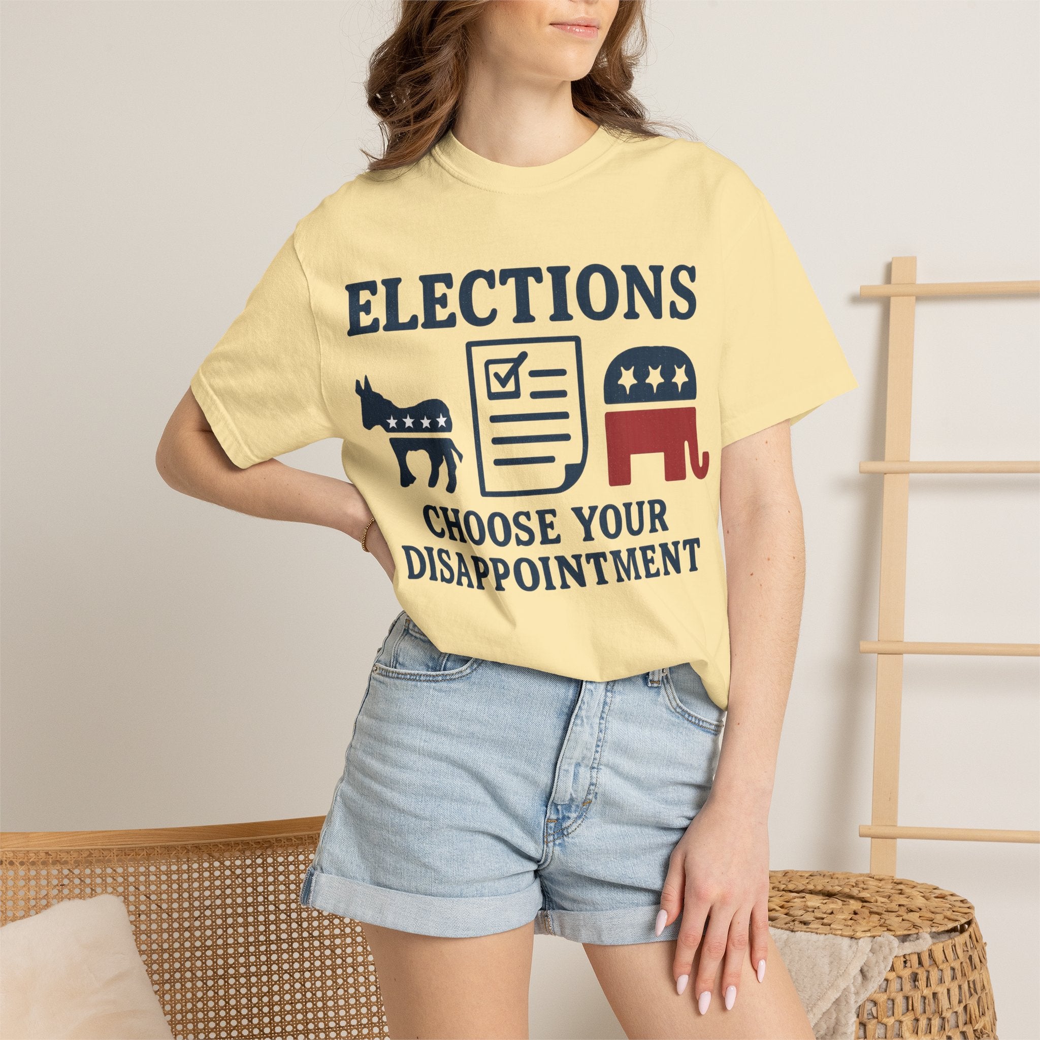 "Voting for the Best" Unisex Garment-Dyed T-shirt