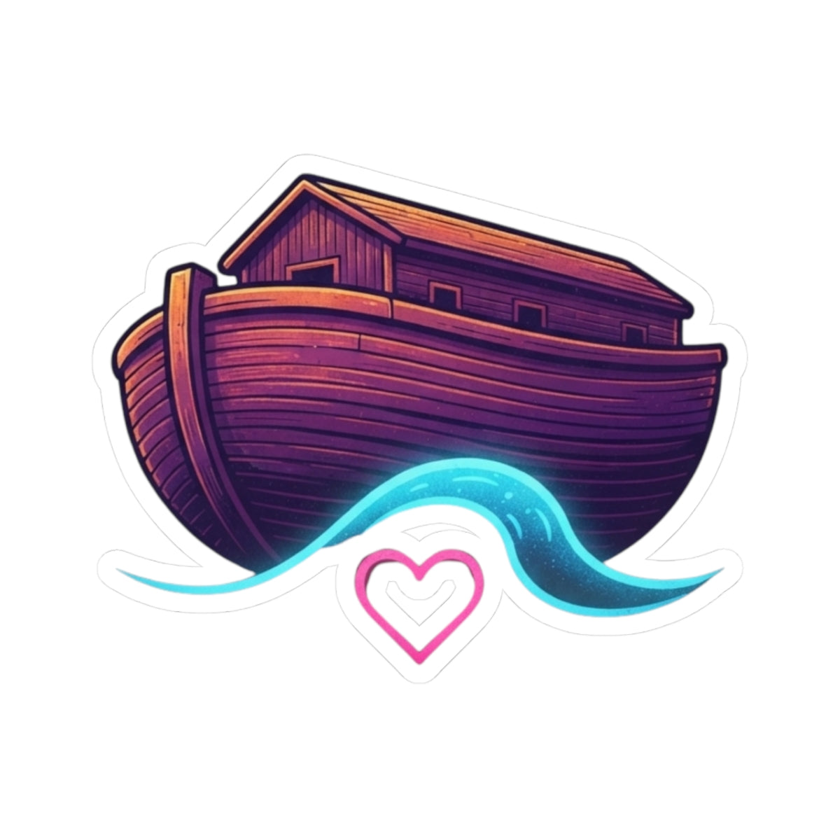 "Good Book Series Soak it Like Noah's Flood" Sticker