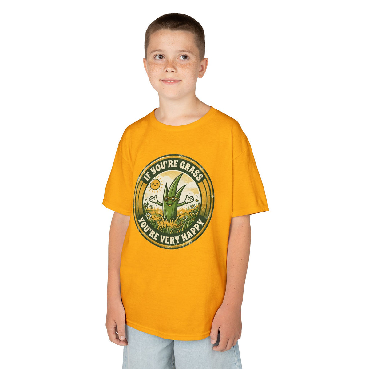 "If You're Grass You're Very Happy" Kids Tee