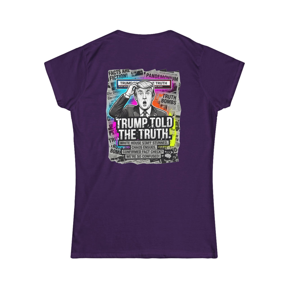 Color: Purple | Trump Told The Truth Women's Tee