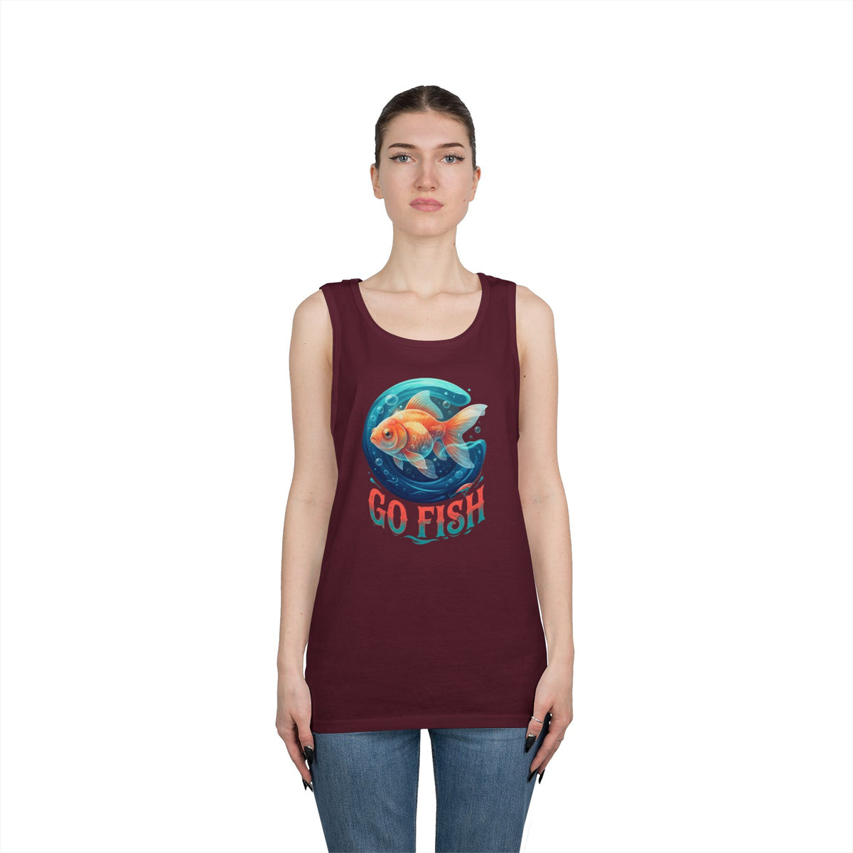Color: Maroon | Go Fish Tank Top