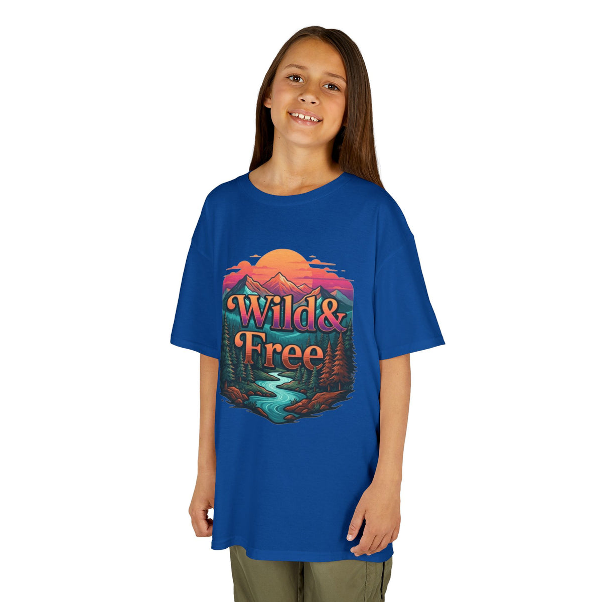 Color: Royal | Wild & Free Kids Tee