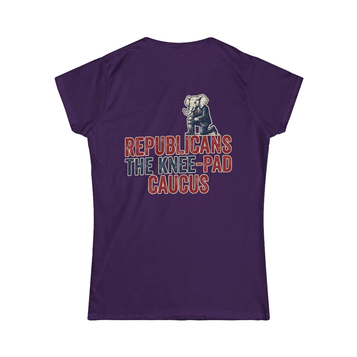 Color: Purple | The Knee Pad Caucus Women's Tee