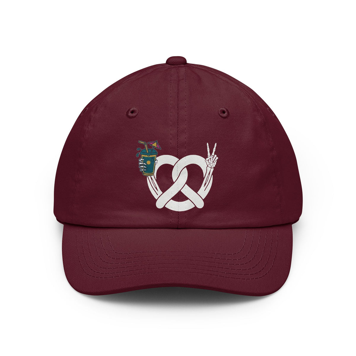 Color: Maroon | Flexible But Not About Brunch Dad Hat — Graphic