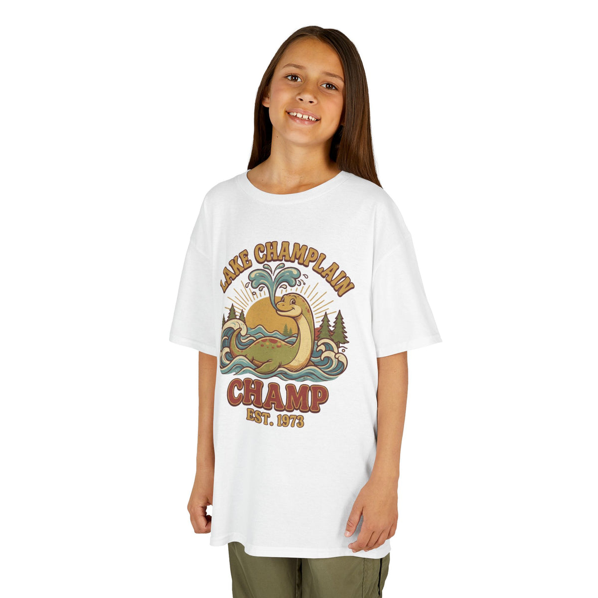 Color: White | Champ (Lake Champlain) Kids Tee