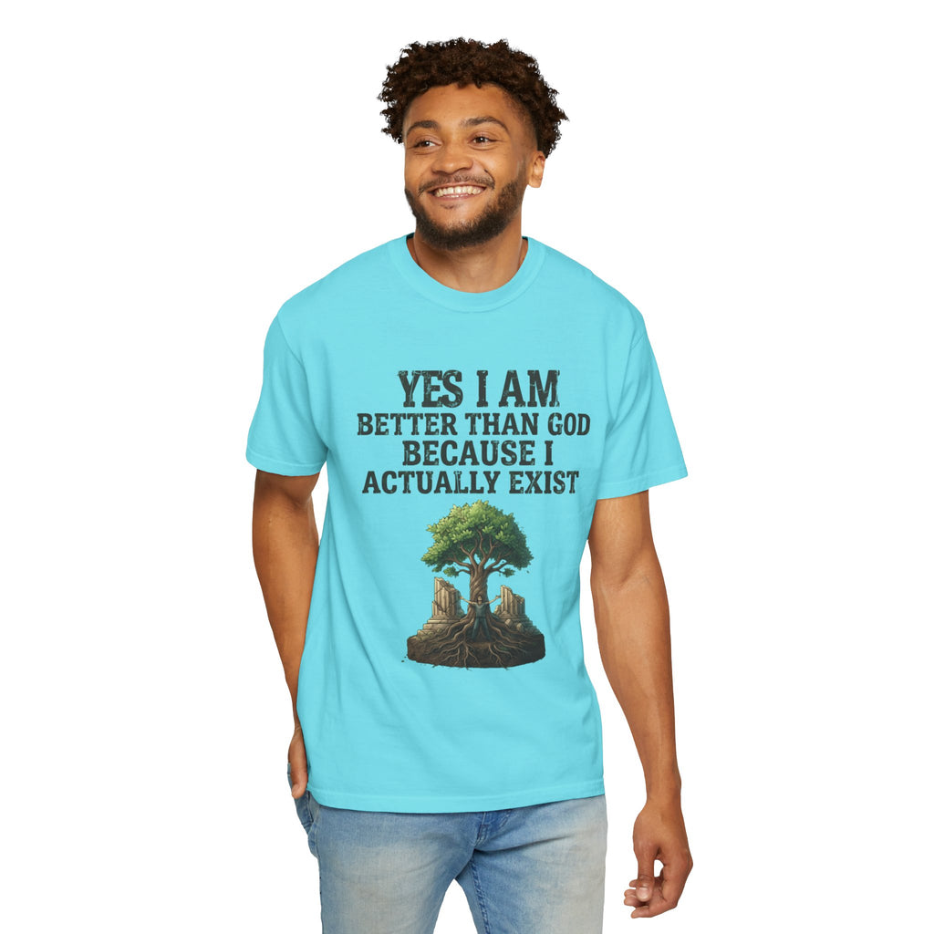"I Exist" Unisex Garment-Dyed Tee