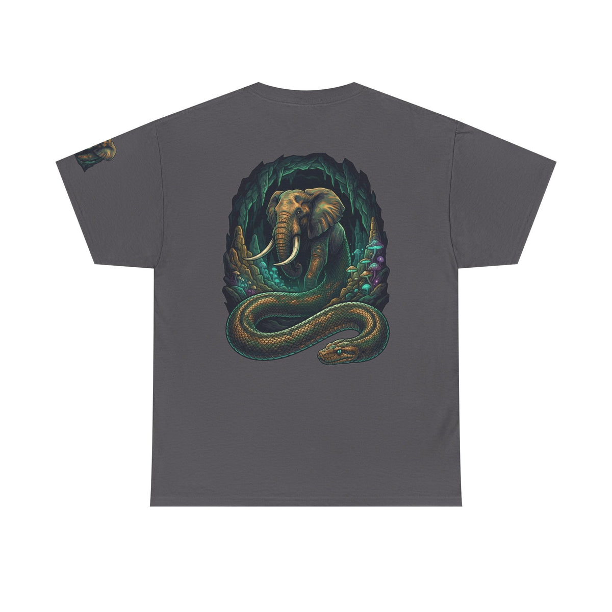 Color: Charcoal | Grootslang (South African Mythology) Premium Graphic Tee