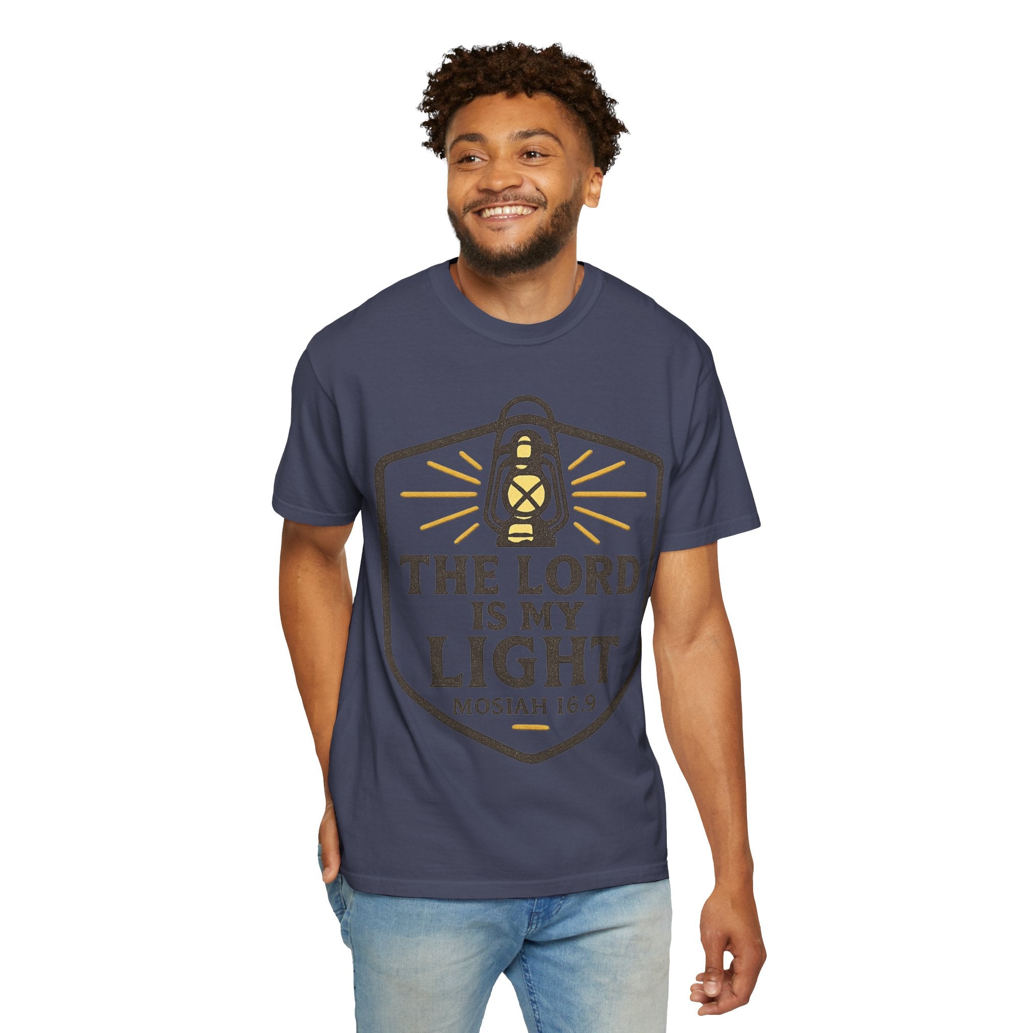 "The Lord is My Light" Unisex Garment-Dyed T-shirt