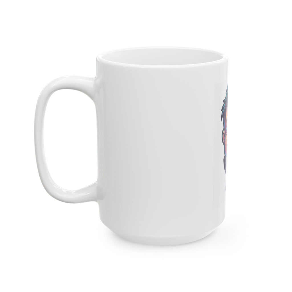 "Forgive Me Father Too Much Candy" White Ceramic Mug — Graphic