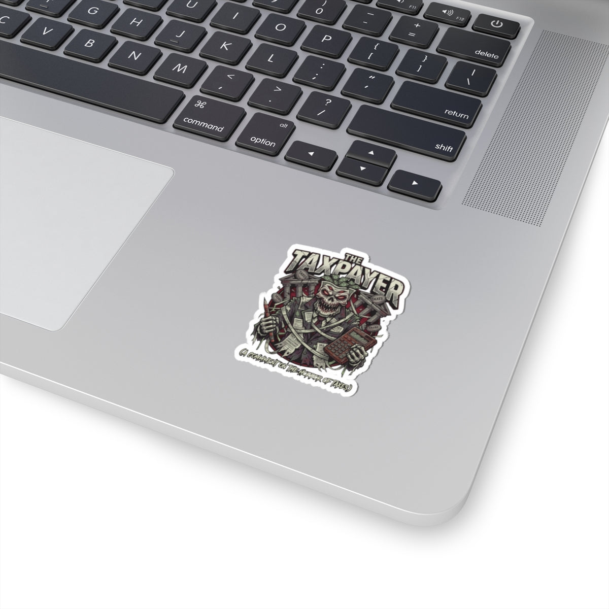 "Horror of Taxes" Sticker — Main