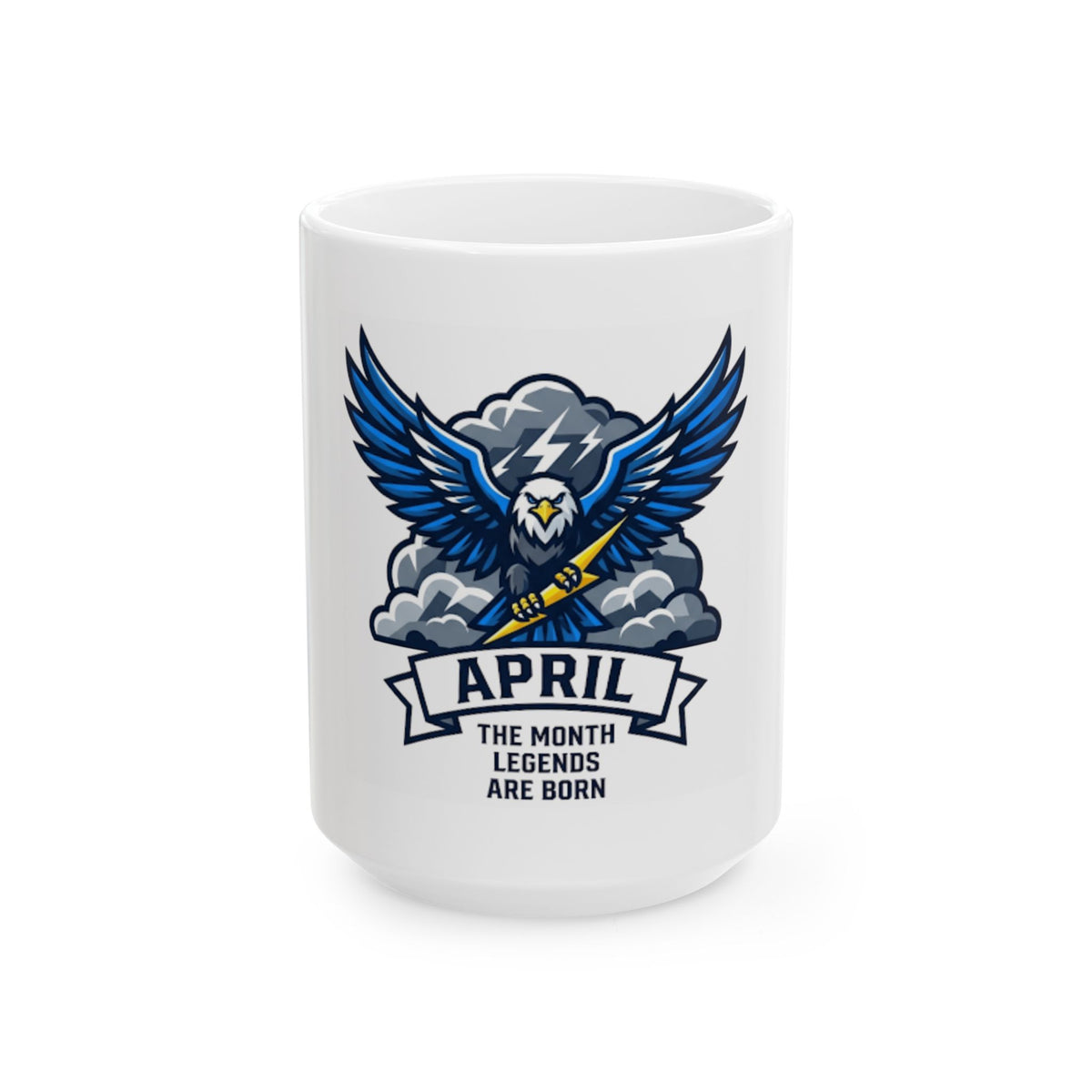 "April Legend" White Ceramic Mug