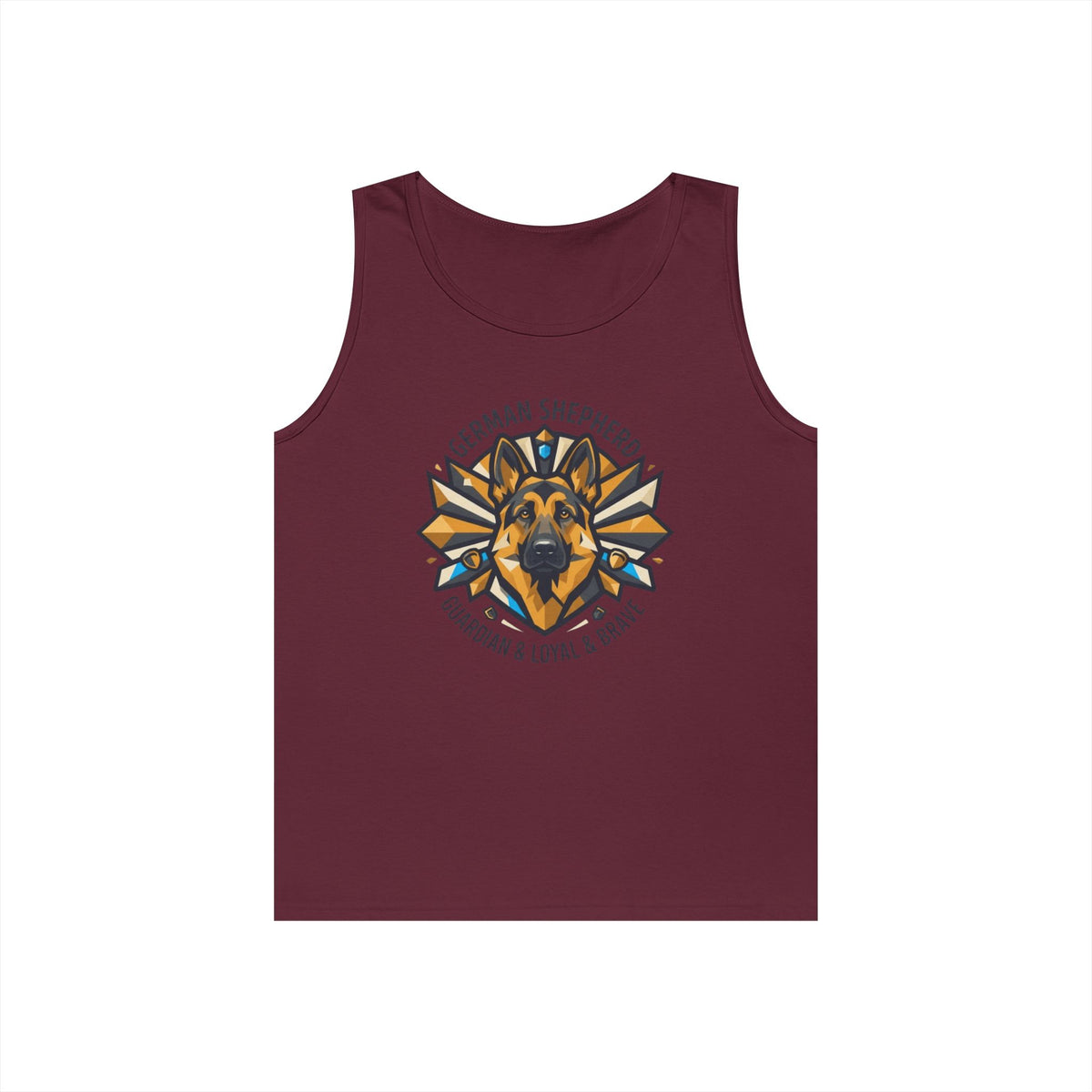 "German Shepherd Guardian Loyal Brave" Tank Top