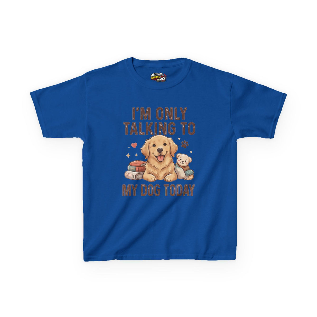 "I'm Only Talking To My Dog Today" Kids Tee
