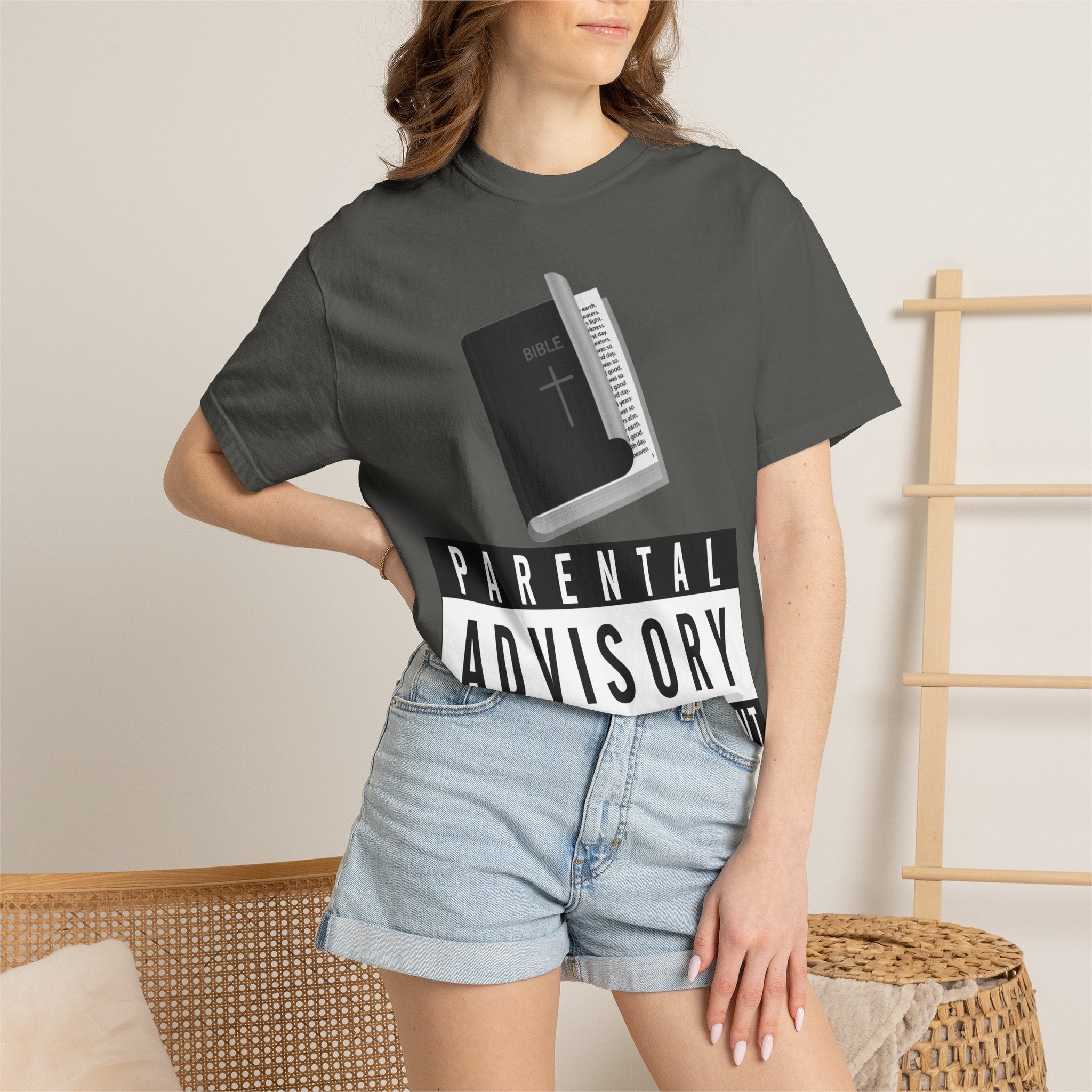 "Rated R for Religious" Unisex Garment-Dyed T-shirt