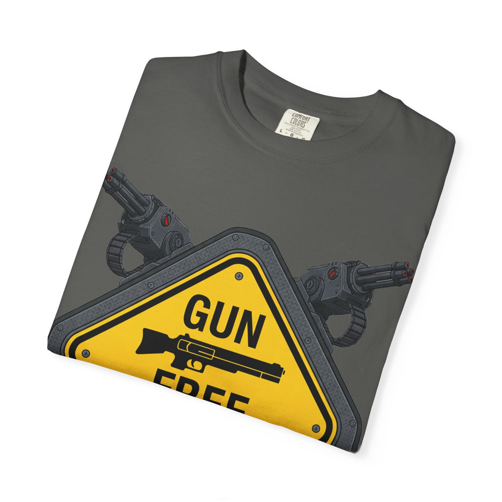 "Gun Free Zone (Heavy Metal Edition)" Unisex Garment-Dyed T-shirt