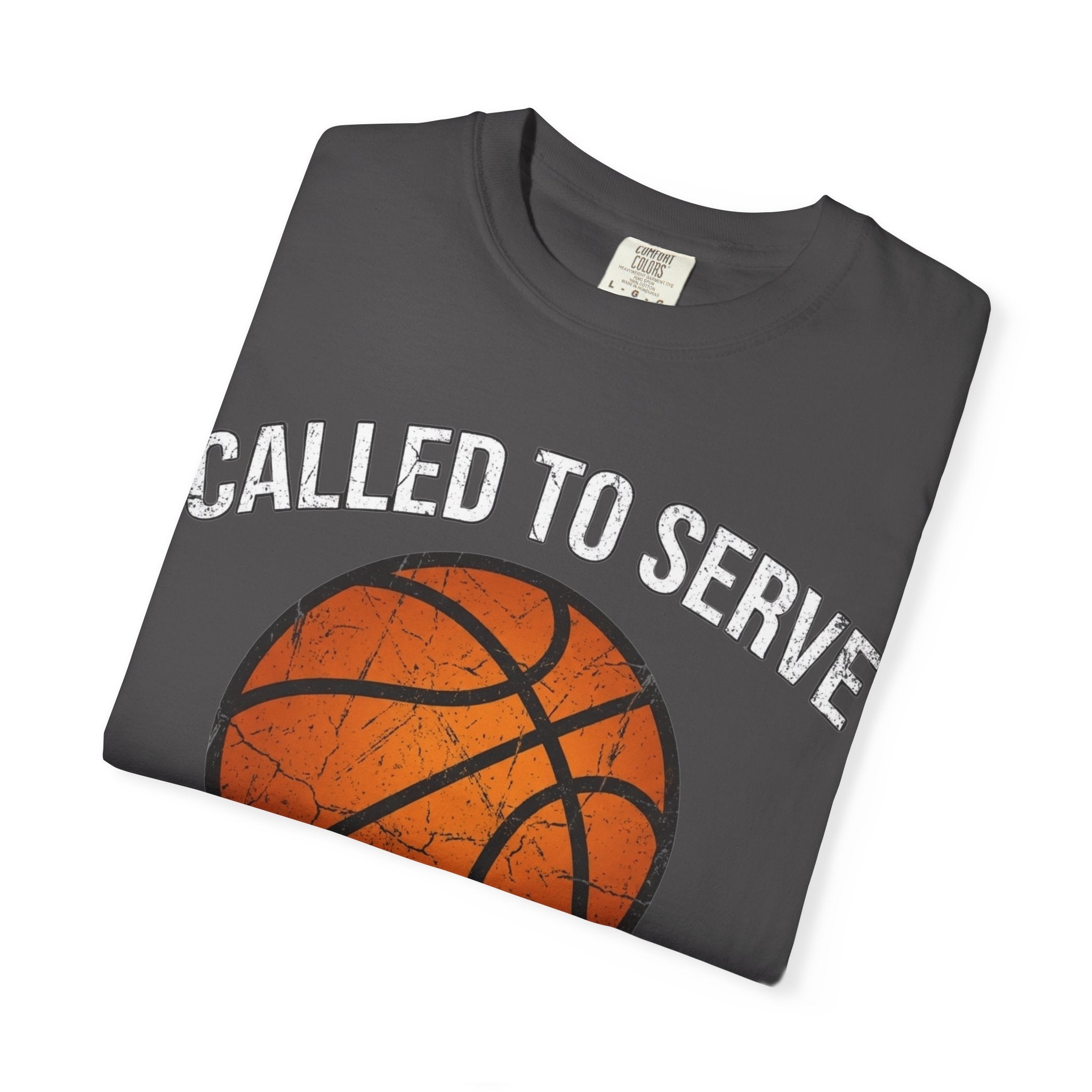 Called To Serve The Lord's Team Christian Basketball T-Shirt - Distressed Religious Sports Tee for Men and Women