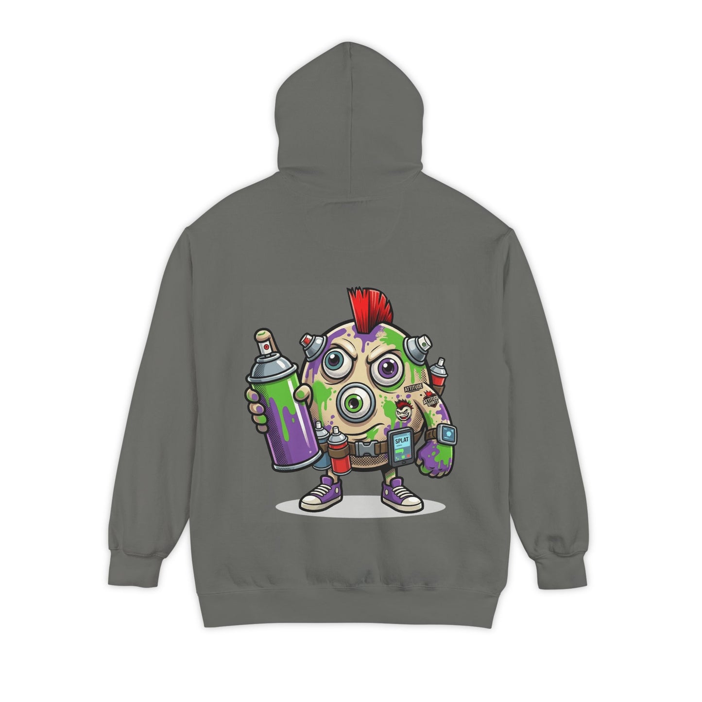 "Graffiti" Garment-Dyed Hoodie