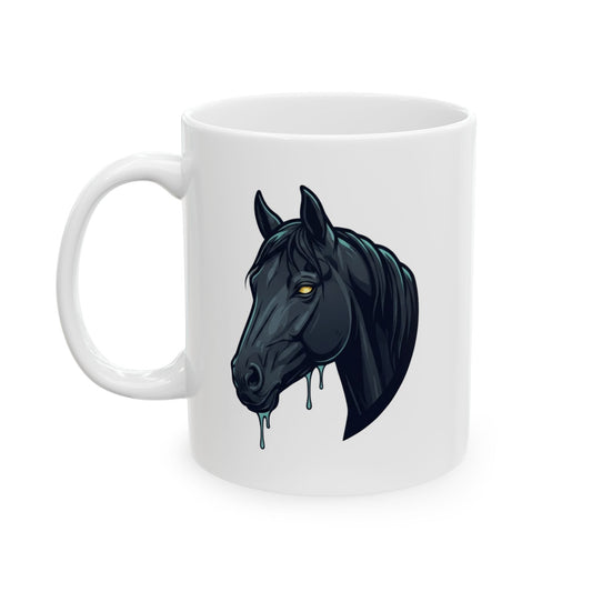"Kelpie (Scottish Folklore)" White Ceramic Mug — Graphic