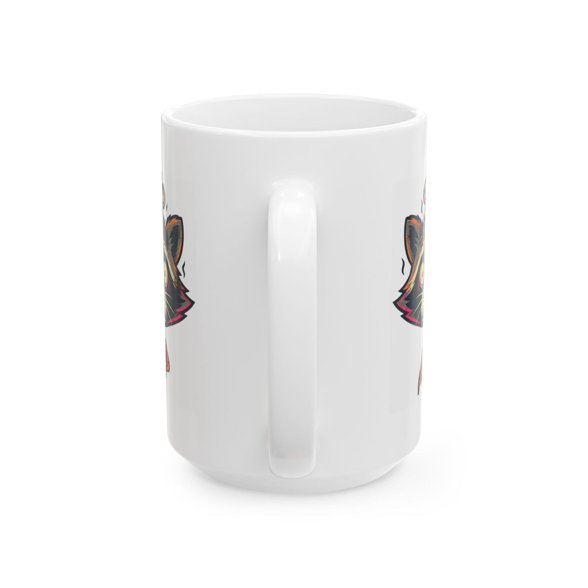 "Frozen Pizza in a Hot Oven" White Ceramic Mug — Graphic
