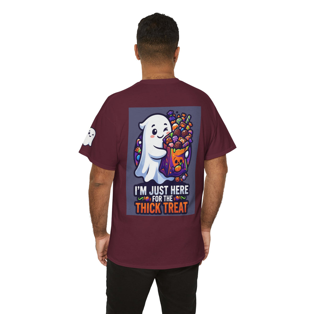 Color: Maroon | I'm Just Here For The Thick Treat Premium Graphic Tee