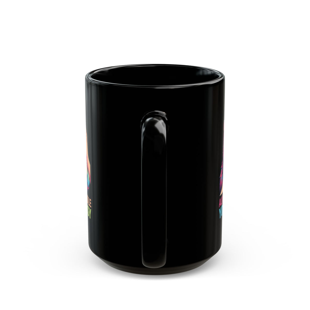 "Always Cuddle Your Pussy" Black Ceramic Mug