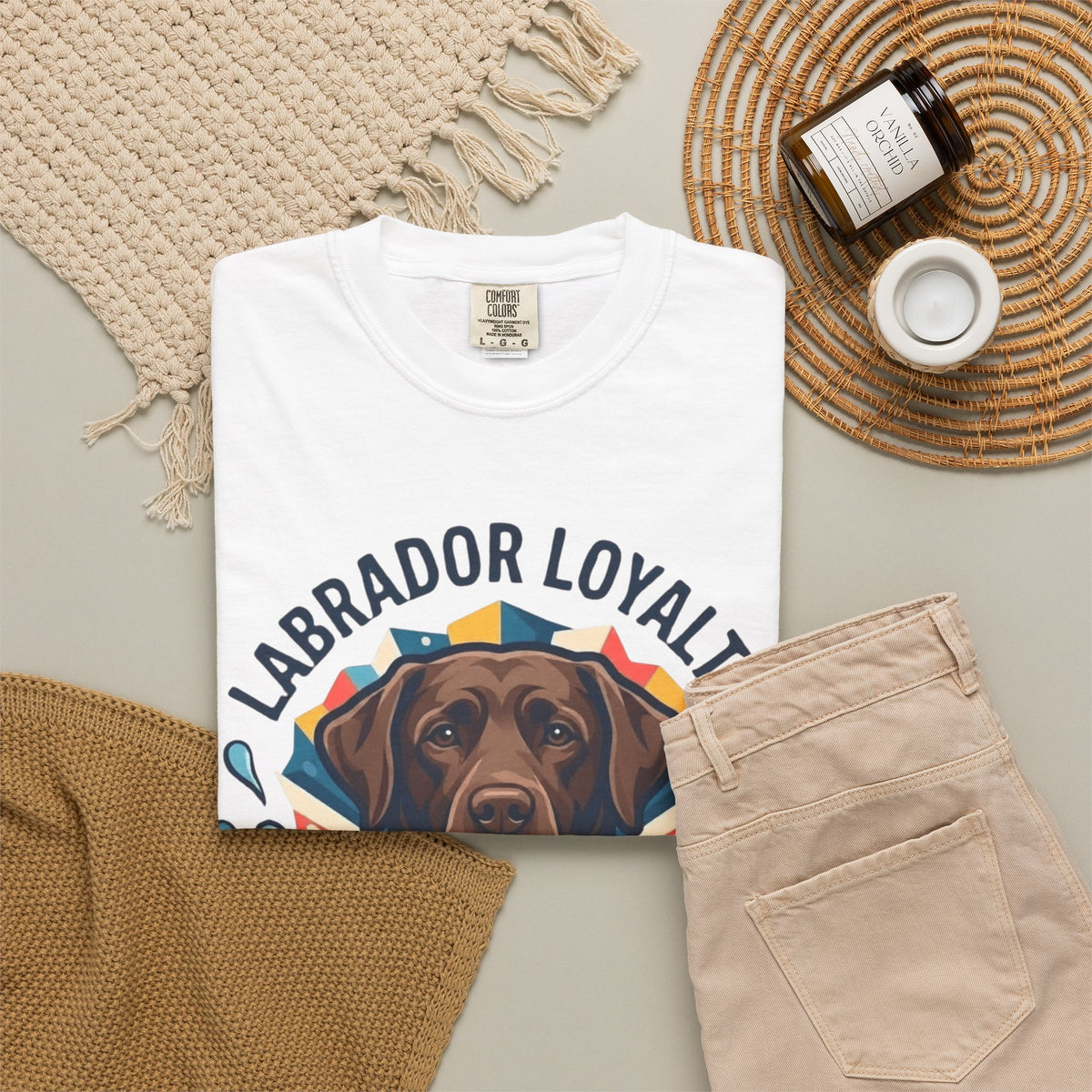 Labrador Loyalty Swim Fetch Unisex Garment-Dyed Tee