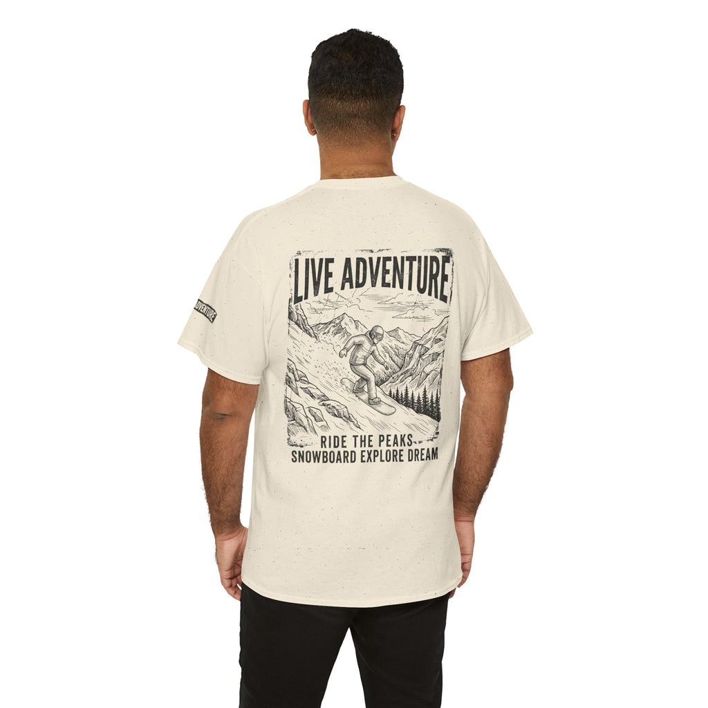 "Live Adventure - Snowboard" Premium Graphic Tee