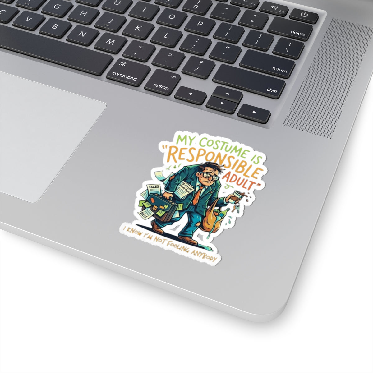 "Responsible Adult Costume" Sticker — Main