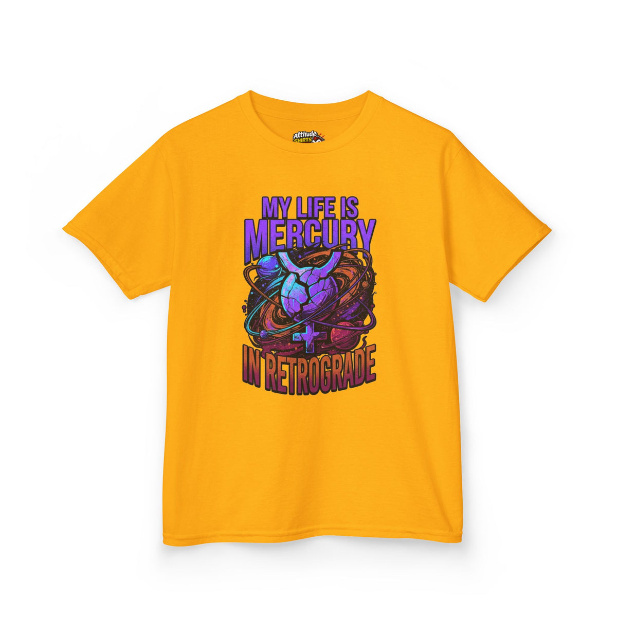 Color: Gold | My Life Is Mercury in Retrograde Kids Tee