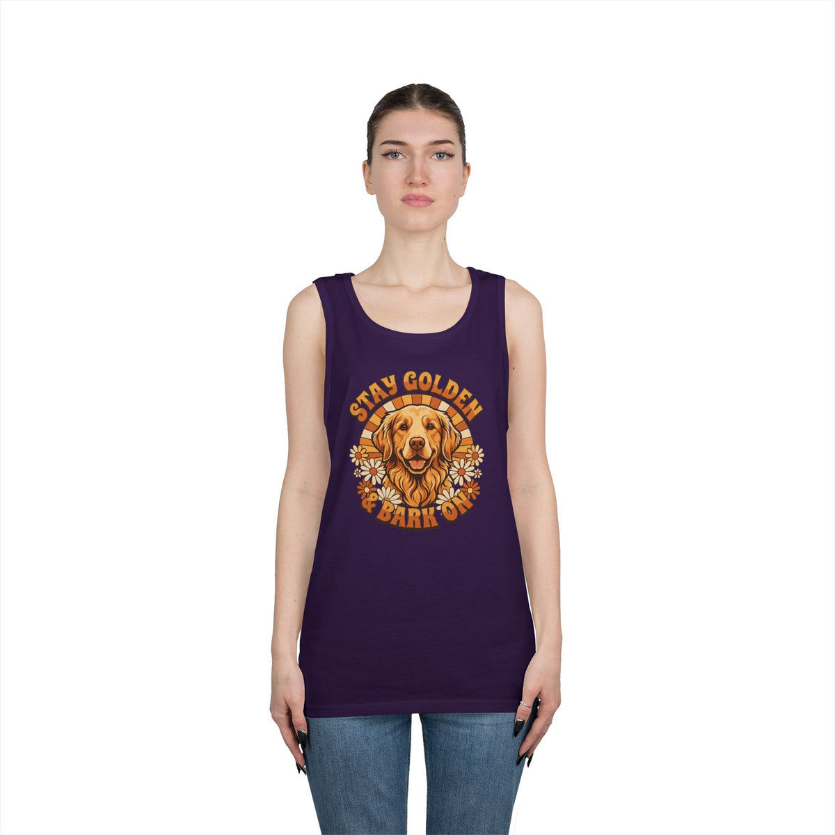 "Stay Golden & Bark On" Tank Top