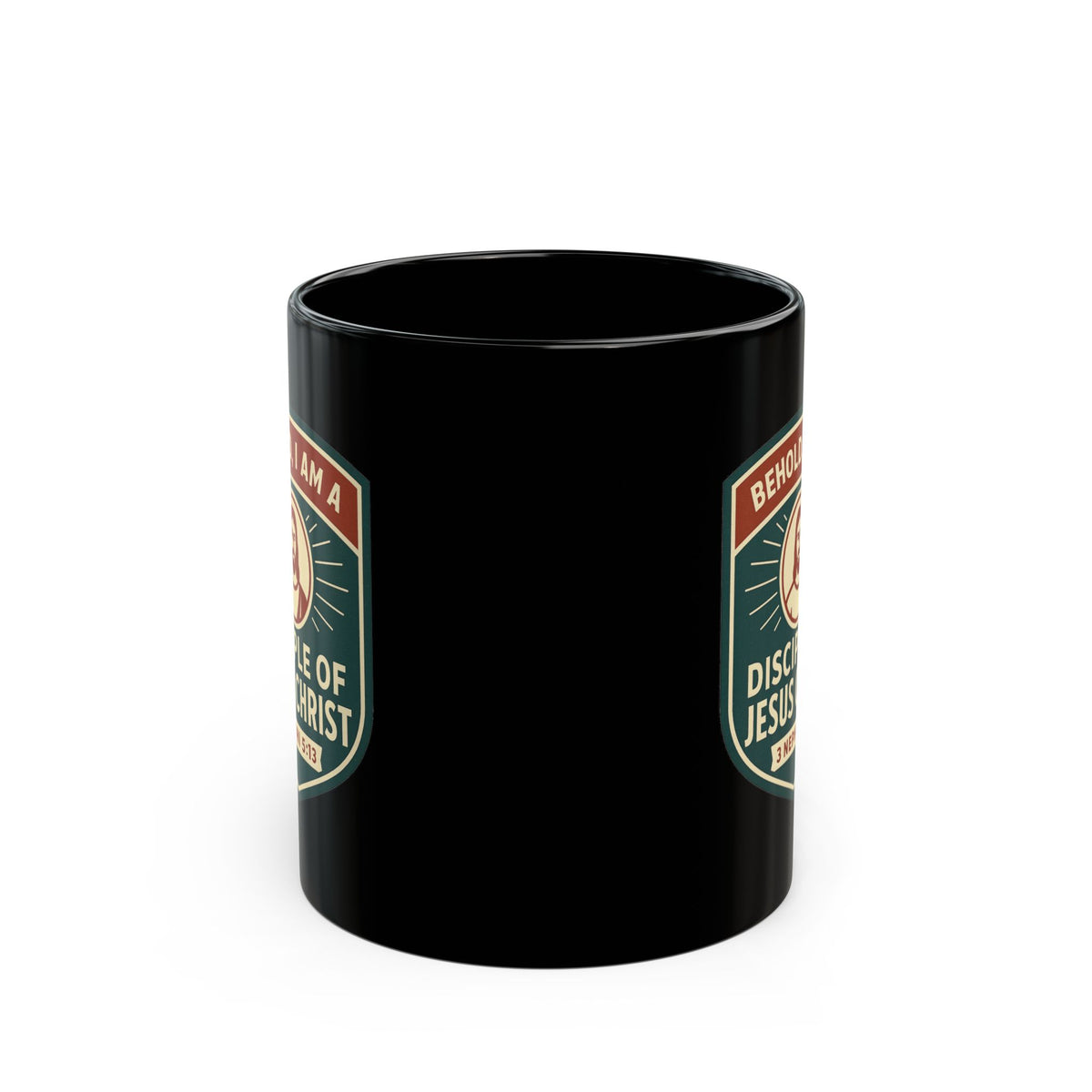 "Disciple of Christ" Black Ceramic Mug
