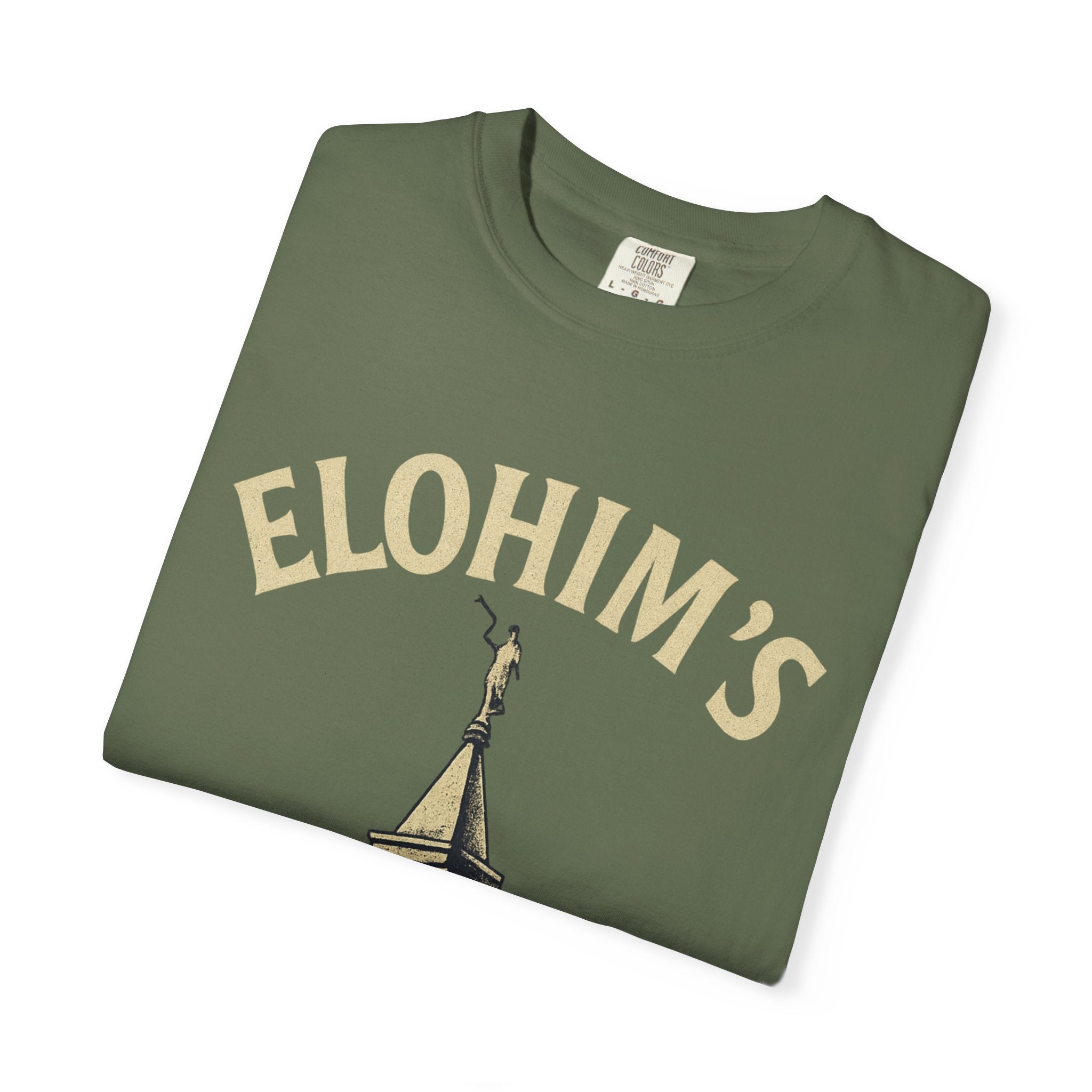 "Elohim's Favorite Apostate" Unisex Garment-Dyed T-shirt