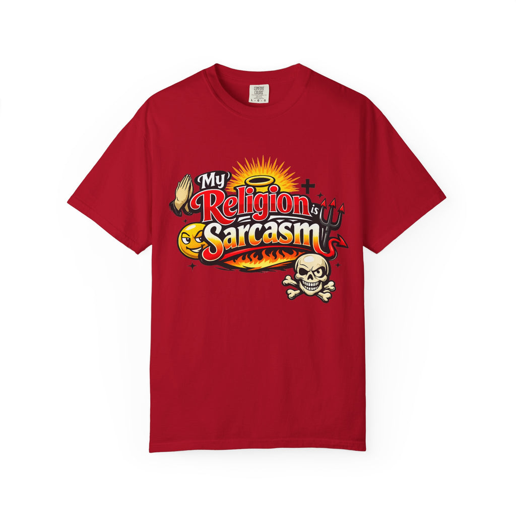 Sarcasm is My Savior | Garment-Dyed Tee — AttitudeShirts