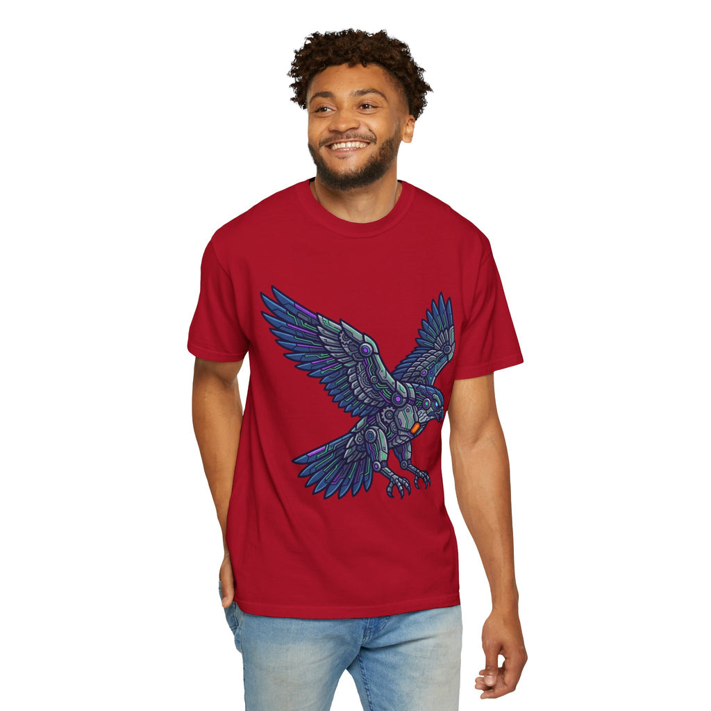 "Cyber Eagle" Unisex Garment-Dyed Tee