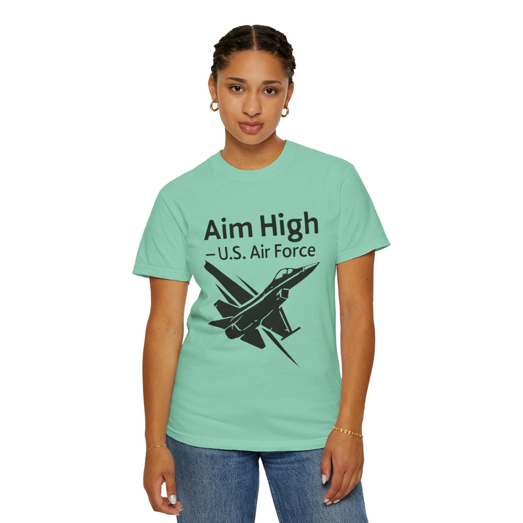 "Aim High" Unisex Garment-Dyed T-shirt