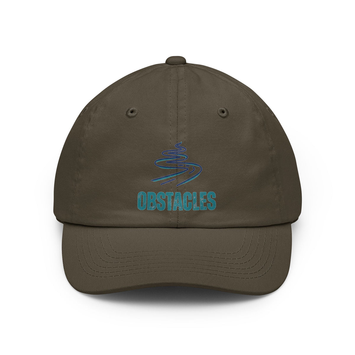 Color: Olive | Life Is The Obstacles Dad Hat — Graphic