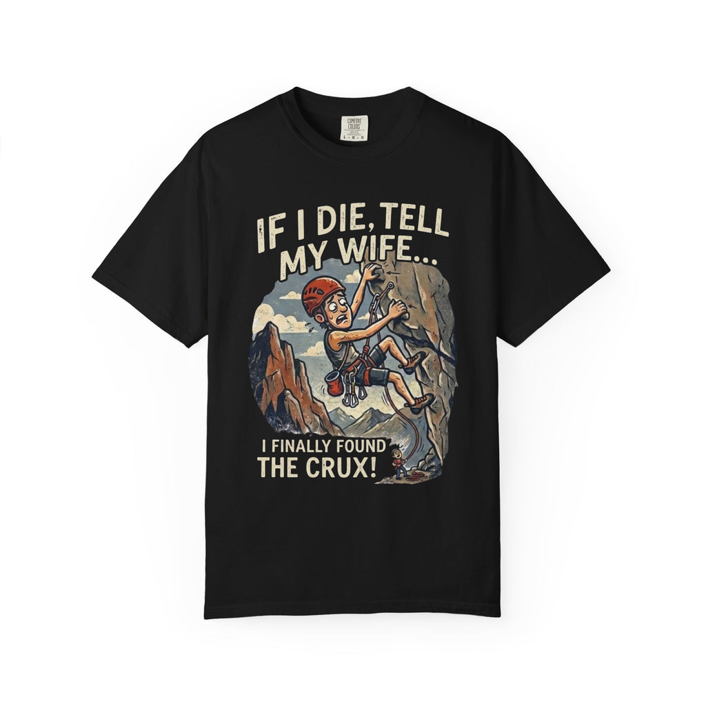 "Found the Crux" Unisex Garment-Dyed Tee