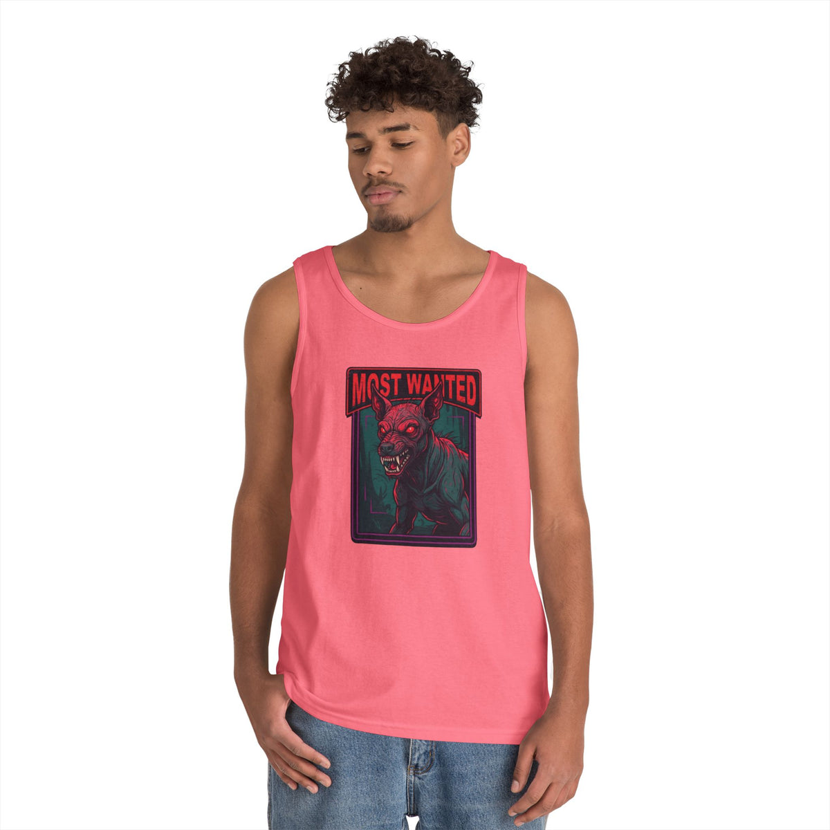 Color: Safety Pink | Chupacabra (Puerto Rico-Latin America) Tank Top