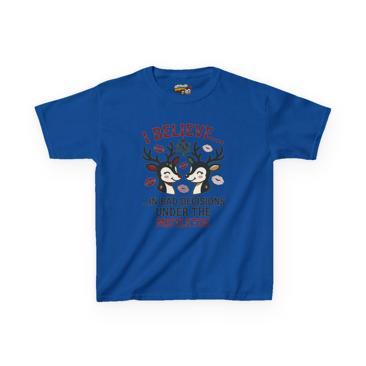 "Bad Decisions Under the Mistletoe" Kids Tee