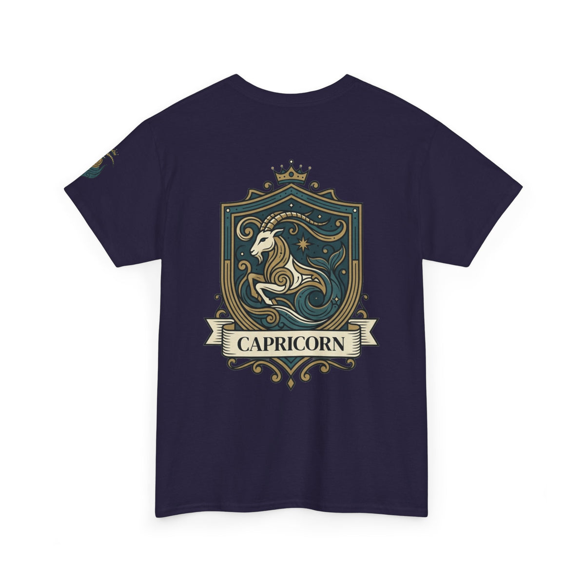 "Capricorn- The Sea-Goat Crest" Premium Graphic Tee