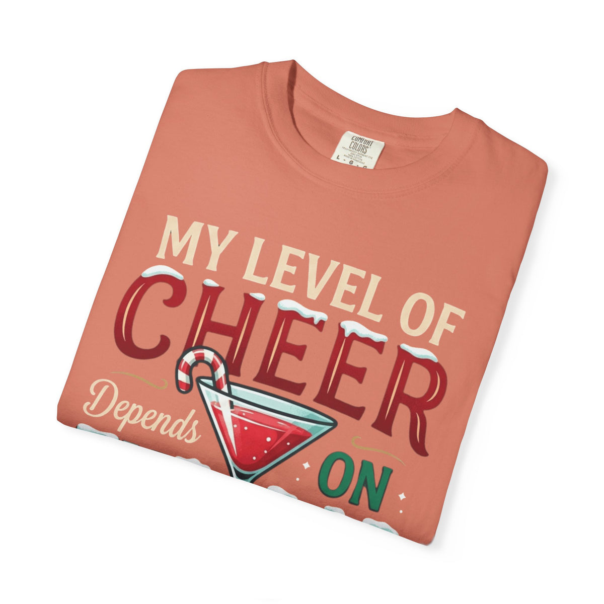 "Christmas Cheer" Unisex Garment-Dyed Tee